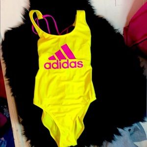 Adidas womens logo swimsuit small NWOT Host pick!